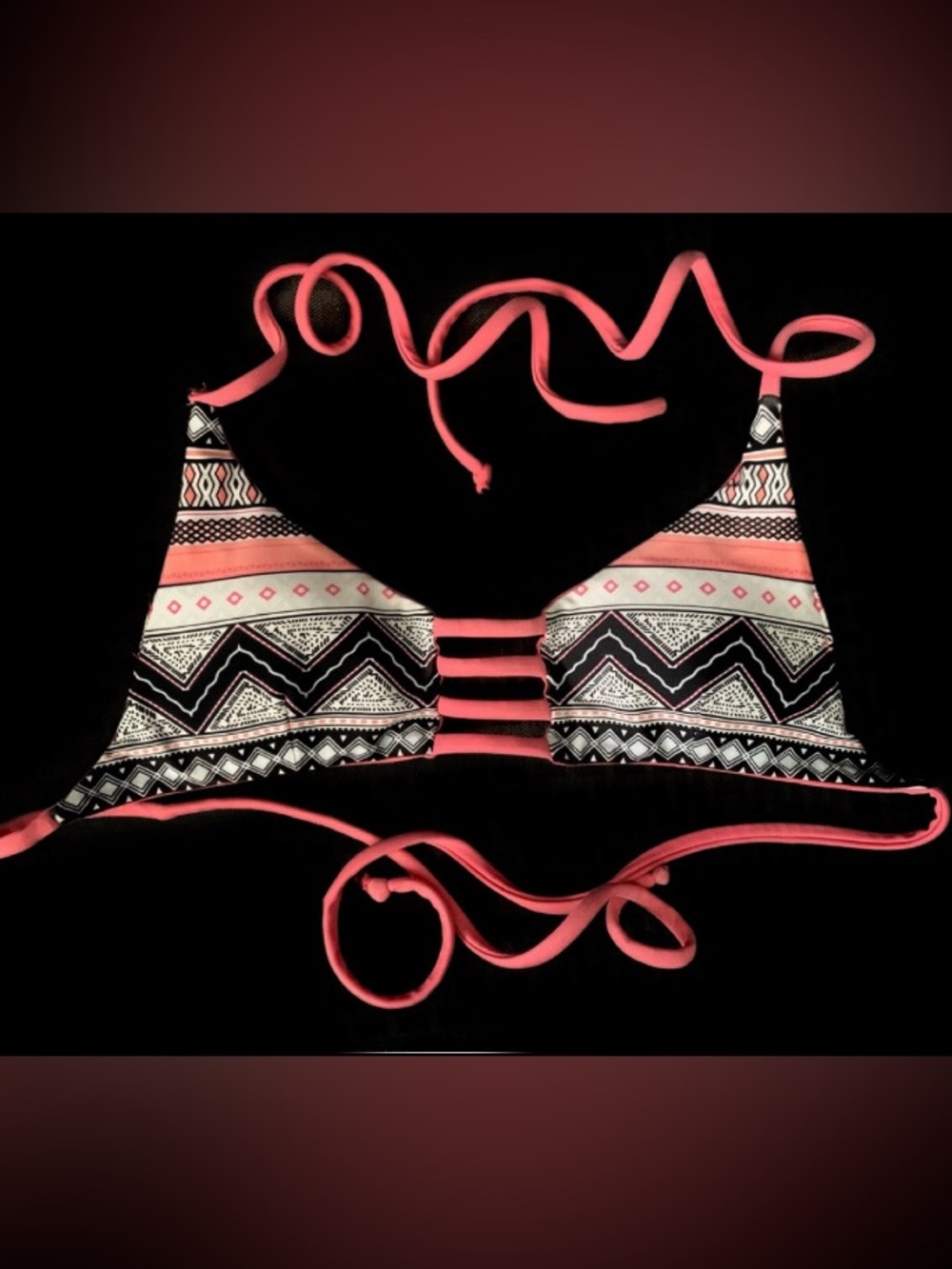 KHONGBOON Swimwear Tribal Print Bikini Top